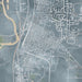 Circleville Ohio Map Print in Afternoon Style Zoomed In Close Up Showing Details