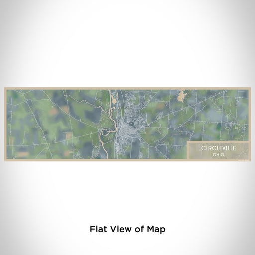 Flat View of Map Custom Circleville Ohio Map Enamel Mug in Afternoon