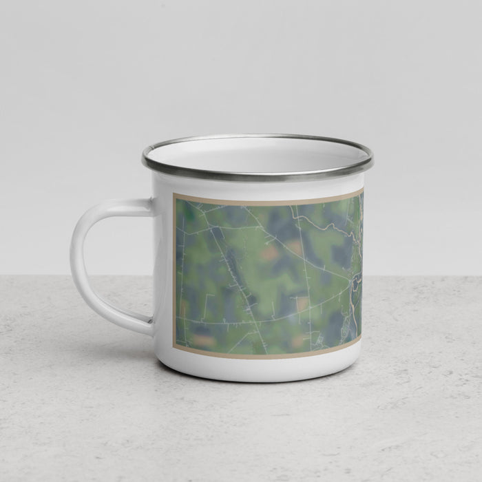 Left View Custom Circleville Ohio Map Enamel Mug in Afternoon