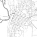 Circleville Ohio Map Print in Classic Style Zoomed In Close Up Showing Details