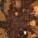 Circleville Ohio Map Print in Ember Style Zoomed In Close Up Showing Details