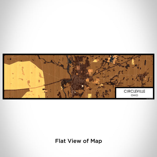 Flat View of Map Custom Circleville Ohio Map Enamel Mug in Ember