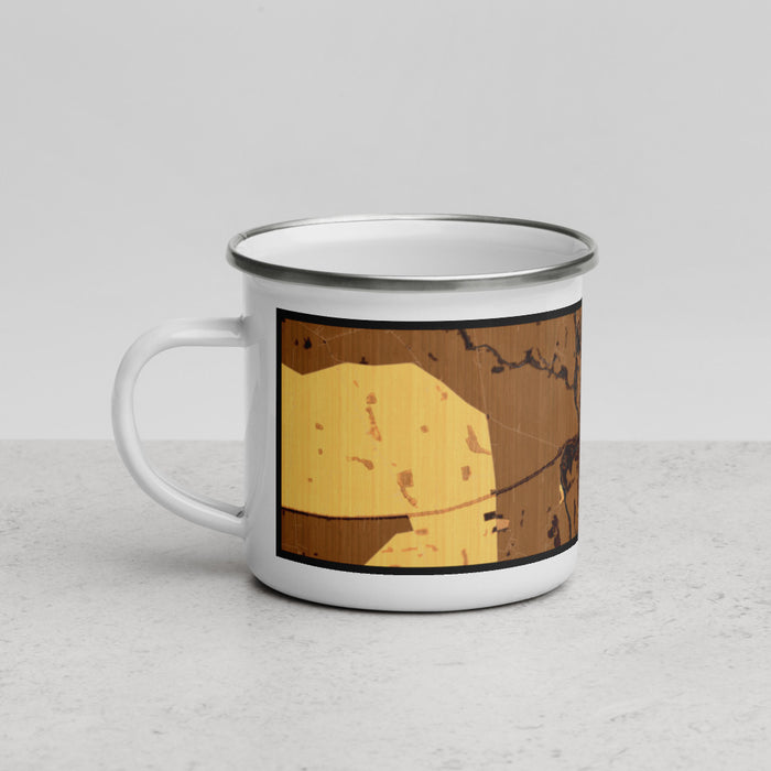 Left View Custom Circleville Ohio Map Enamel Mug in Ember