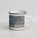 Right View Custom Cirque of the Towers Wyoming Map Enamel Mug in Afternoon