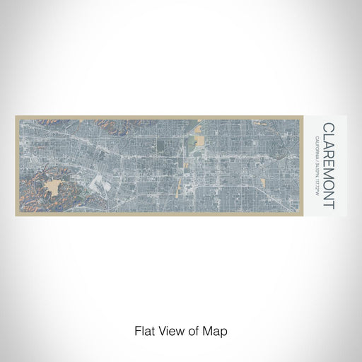 Rendered View of Claremont California Map on 10oz Stainless Steel Insulated Cup in Afternoon with Sliding Lid