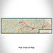 Flat View of Map Custom Clarksburg West Virginia Map Enamel Mug in Woodblock