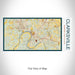 Rendered View of Clarksville Tennessee Map on 17oz Stainless Steel Insulated Bottle with printed woodblock style map