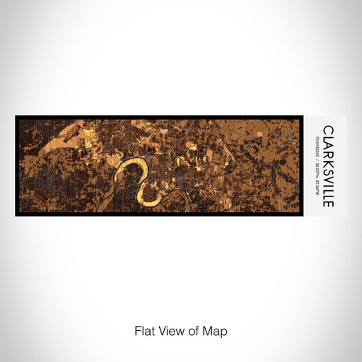 Rendered View of Clarksville Tennessee Map on 10oz Stainless Steel Insulated Cup in Ember with Sliding Lid