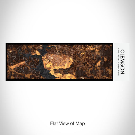 Rendered View of Clemson South Carolina Map on 10oz Stainless Steel Insulated Cup in Ember with Sliding Lid