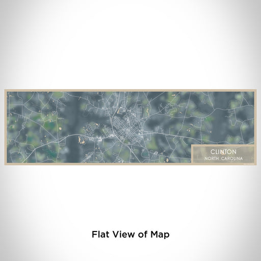 Flat View of Map Custom Clinton North Carolina Map Enamel Mug in Afternoon