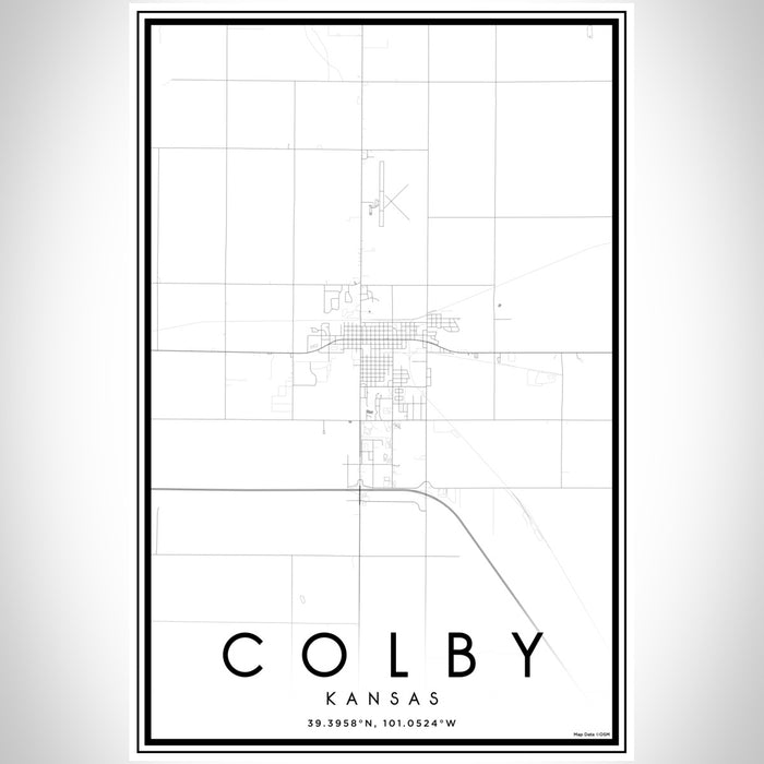Colby - Kansas Map Print in Classic — JACE Maps