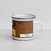 Right View Custom Colby Kansas Map Enamel Mug in Ember