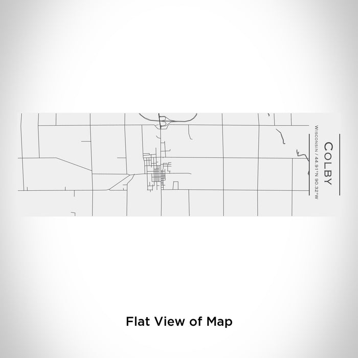 Rendered View of Colby Wisconsin Map Engraving on 10oz Stainless Steel Insulated Cup with Sliding Lid in White