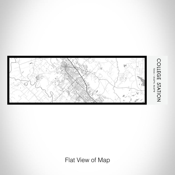 Rendered View of College Station Texas Map on 10oz Stainless Steel Insulated Cup in Classic with Sliding Lid