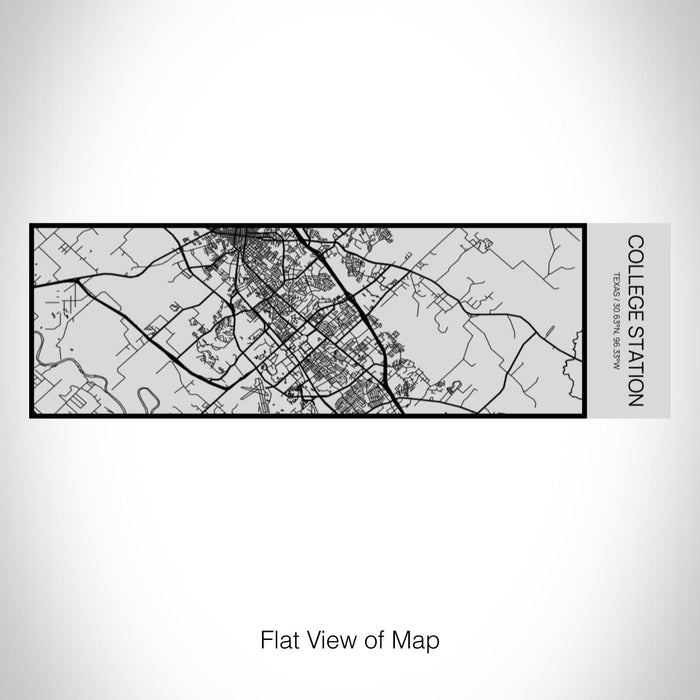 Rendered View of College Station Texas Map on 10oz Stainless Steel Insulated Cup with Sipping Lid