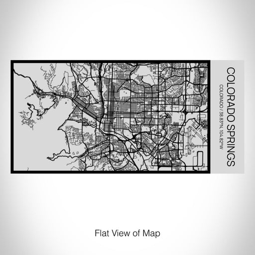 Rendered View of Colorado Springs Colorado Map on 17oz Stainless Steel Insulated Cola Bottle in Stainless