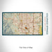 Rendered View of Colorado Springs Colorado Map on 17oz Stainless Steel Insulated Bottle with printed woodblock style map