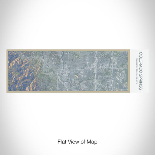 Rendered View of Colorado Springs Colorado Map on 10oz Stainless Steel Insulated Cup in Afternoon with Sliding Lid