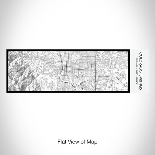 Rendered View of Colorado Springs Colorado Map on 10oz Stainless Steel Insulated Cup in Classic with Sliding Lid