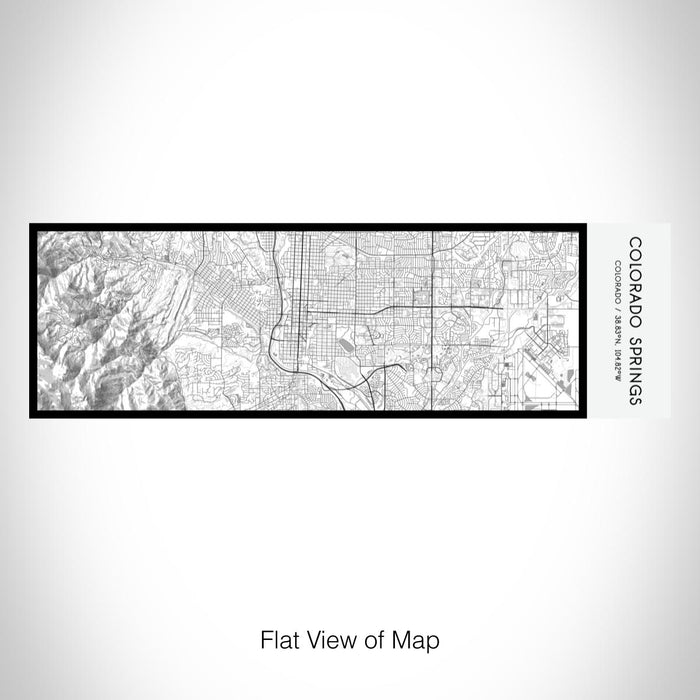 Rendered View of Colorado Springs Colorado Map on 10oz Stainless Steel Insulated Cup in Classic with Sliding Lid