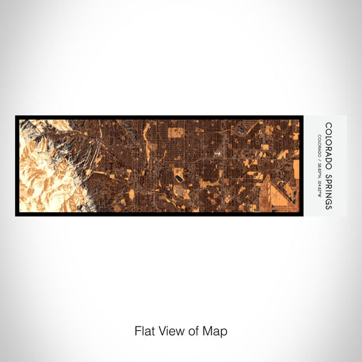 Rendered View of Colorado Springs Colorado Map on 10oz Stainless Steel Insulated Cup in Ember with Sliding Lid