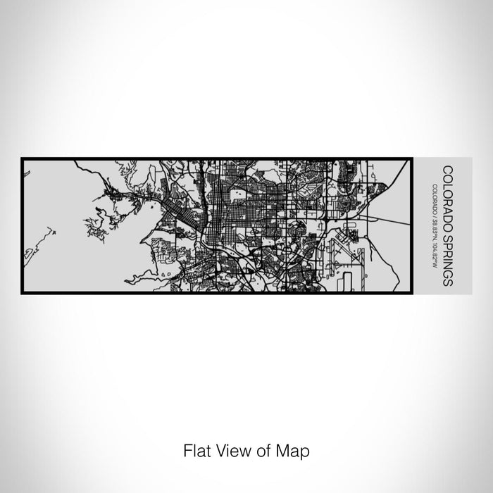 Rendered View of Colorado Springs Colorado Map on 10oz Stainless Steel Insulated Cup with Sipping Lid