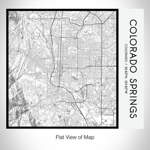 Rendered View of Colorado Springs Colorado Map on 17oz Stainless Steel Insulated Tumbler in Classic Map Style