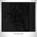 Rendered View of Colorado Springs Colorado Map on 17oz Stainless Steel Insulated Tumbler in Matte Black with Tactile Lines