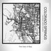 Rendered View of Colorado Springs Colorado Map on 17oz Stainless Steel Insulated Tumbler in Matte White with Tactile Lines