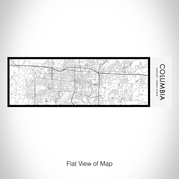 Rendered View of Columbia Missouri Map on 10oz Stainless Steel Insulated Cup in Classic with Sliding Lid