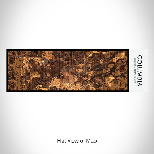 Rendered View of Columbia Missouri Map on 10oz Stainless Steel Insulated Cup in Ember with Sliding Lid