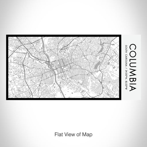 Rendered View of Columbia South Carolina Map on 17oz Stainless Steel Insulated Bottle with printed classic style map