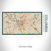 Rendered View of Columbia South Carolina Map on 17oz Stainless Steel Insulated Bottle with printed woodblock style map