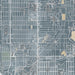 Columbia Heights Minnesota Map Print in Afternoon Style Zoomed In Close Up Showing Details