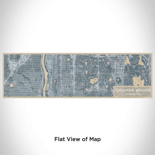 Flat View of Map Custom Columbia Heights Minnesota Map Enamel Mug in Afternoon