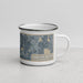 Right View Custom Columbia Heights Minnesota Map Enamel Mug in Afternoon