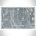 Columbia Heights Minnesota Map Print Landscape Orientation in Afternoon Style With Shaded Background