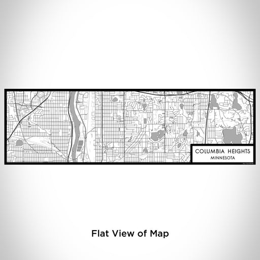 Flat View of Map Custom Columbia Heights Minnesota Map Enamel Mug in Classic