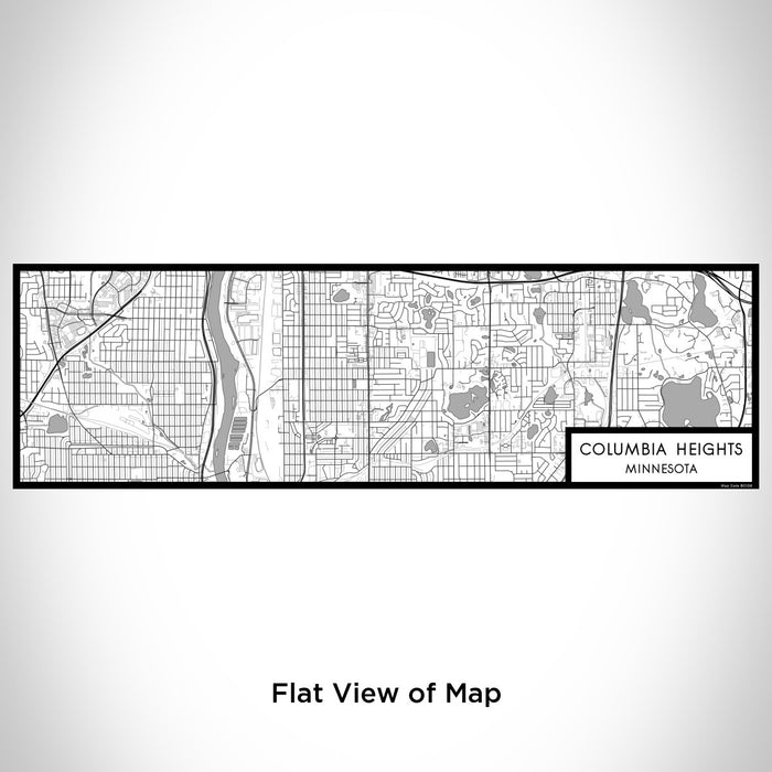 Flat View of Map Custom Columbia Heights Minnesota Map Enamel Mug in Classic