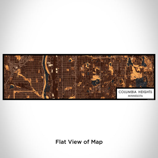 Flat View of Map Custom Columbia Heights Minnesota Map Enamel Mug in Ember