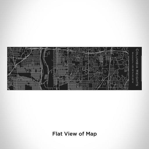 Rendered View of Columbia Heights Minnesota Map Engraving on 10oz Stainless Steel Insulated Cup with Sliding Lid in Black