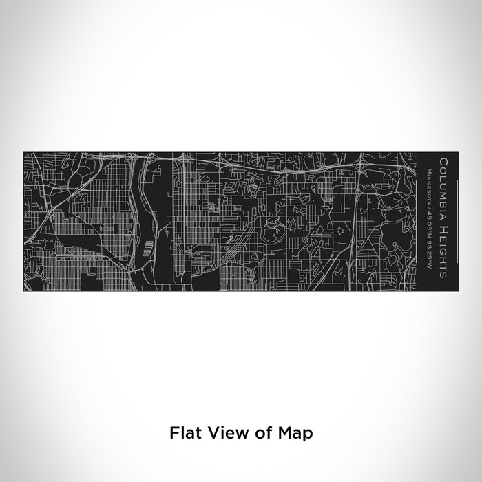 Rendered View of Columbia Heights Minnesota Map Engraving on 10oz Stainless Steel Insulated Cup with Sliding Lid in Black