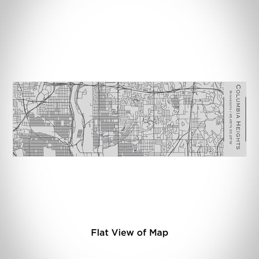 Rendered View of Columbia Heights Minnesota Map Engraving on 10oz Stainless Steel Insulated Cup with Sipping Lid