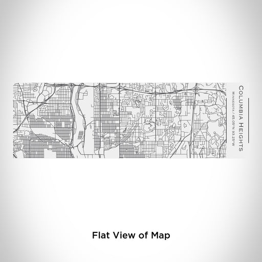 Rendered View of Columbia Heights Minnesota Map Engraving on 10oz Stainless Steel Insulated Cup with Sliding Lid in White