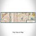 Flat View of Map Custom Columbia Heights Minnesota Map Enamel Mug in Woodblock