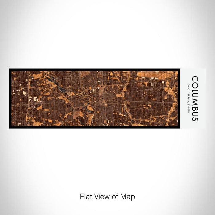 Rendered View of Columbus Ohio Map on 10oz Stainless Steel Insulated Cup in Ember with Sliding Lid