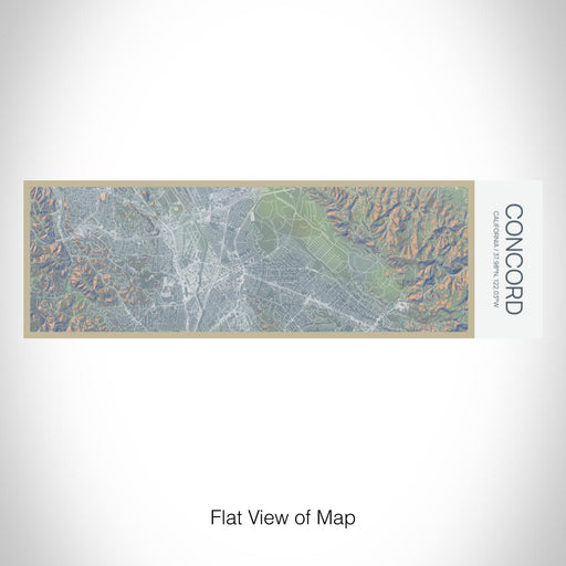 Rendered View of Concord California Map on 10oz Stainless Steel Insulated Cup in Afternoon with Sliding Lid