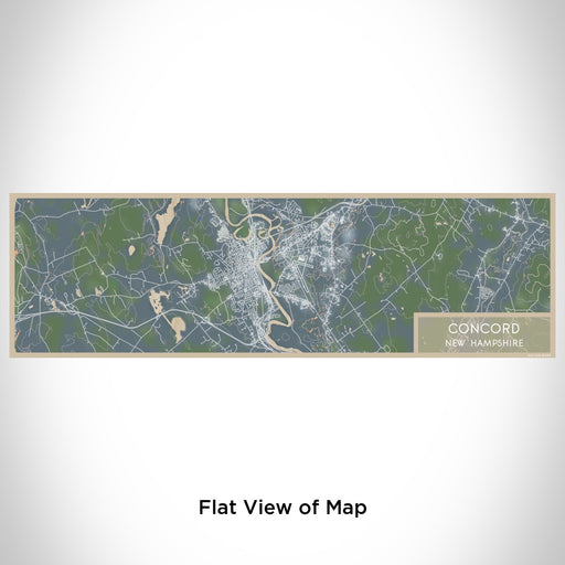 Flat View of Map Custom Concord New Hampshire Map Enamel Mug in Afternoon