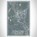 Concord New Hampshire Map Print Portrait Orientation in Afternoon Style With Shaded Background