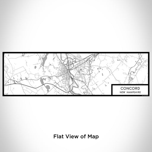 Flat View of Map Custom Concord New Hampshire Map Enamel Mug in Classic